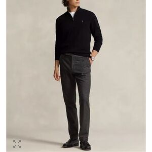 Polo by Ralph Lauren Men’s Classic Black Quarter Zip Sweater (NWT)